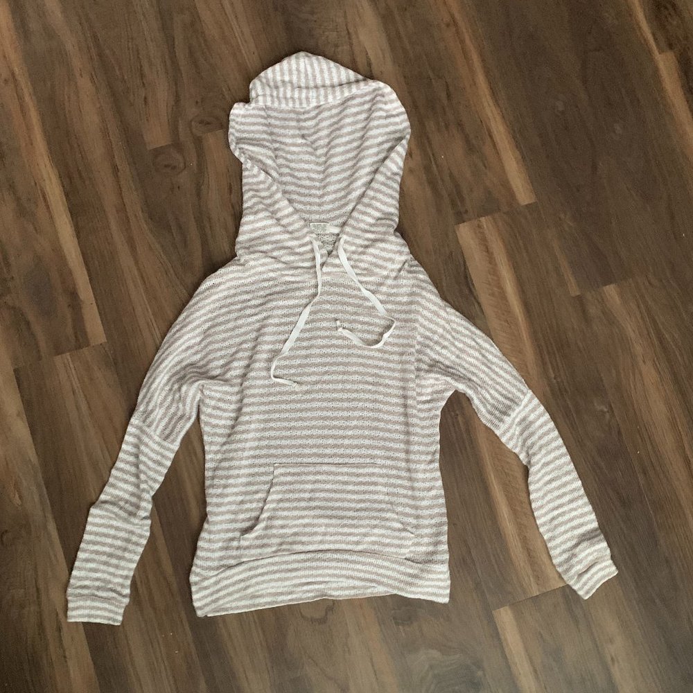 Hooded Striped Sweater
